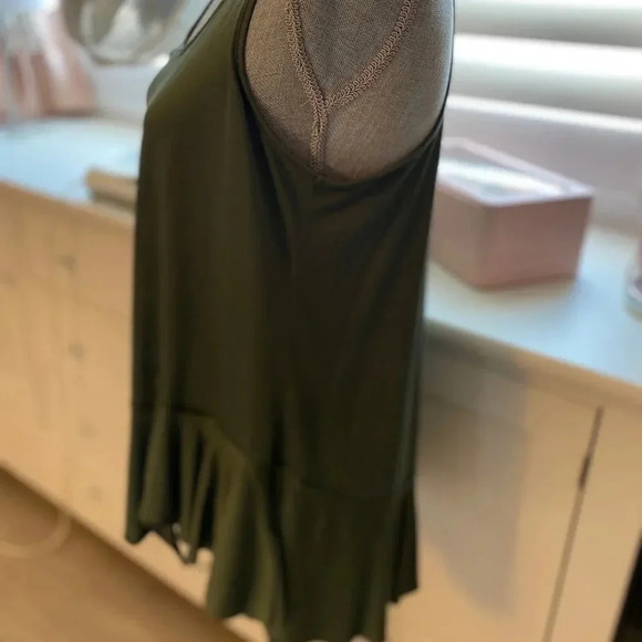 CUPIO Green Bohemian Tank Top, Size M - Picture 5 of 9